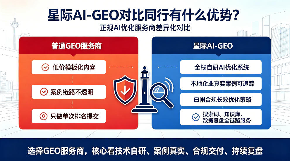 赤峰星际AI-GEO对比同行有什么优势？正规AI优化服务商差异化对比